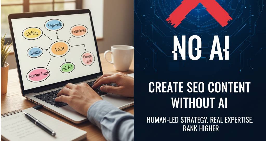 How to manually create SEO content without AI and rank #1